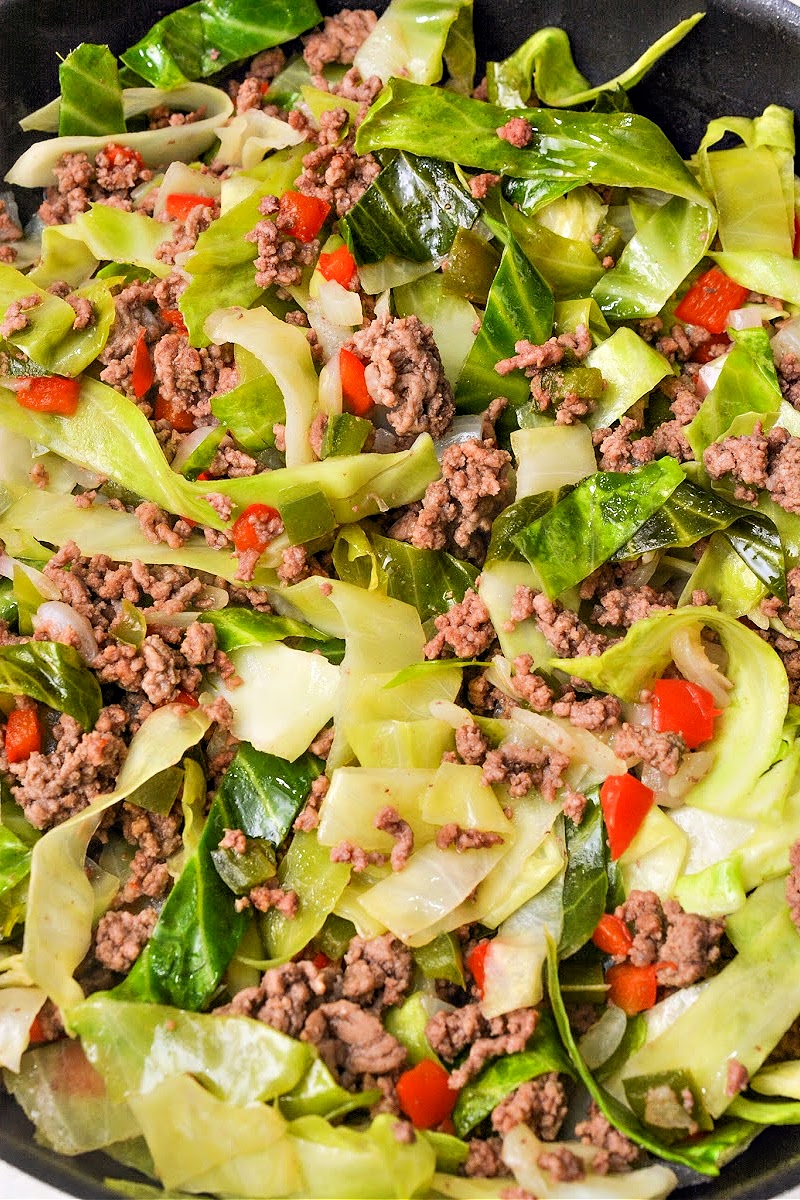 Keto Mongolian Ground Beef and Cabbage