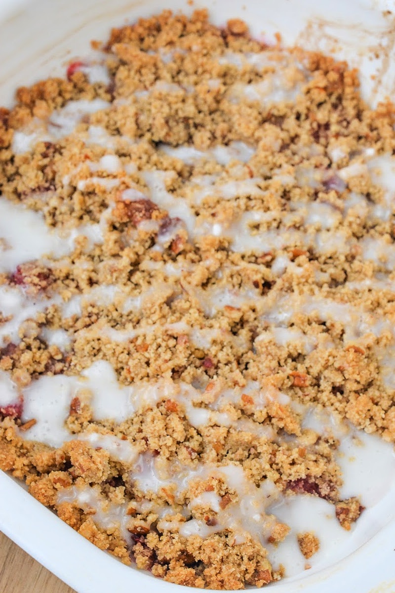 Low Carb Raspberry Crumble