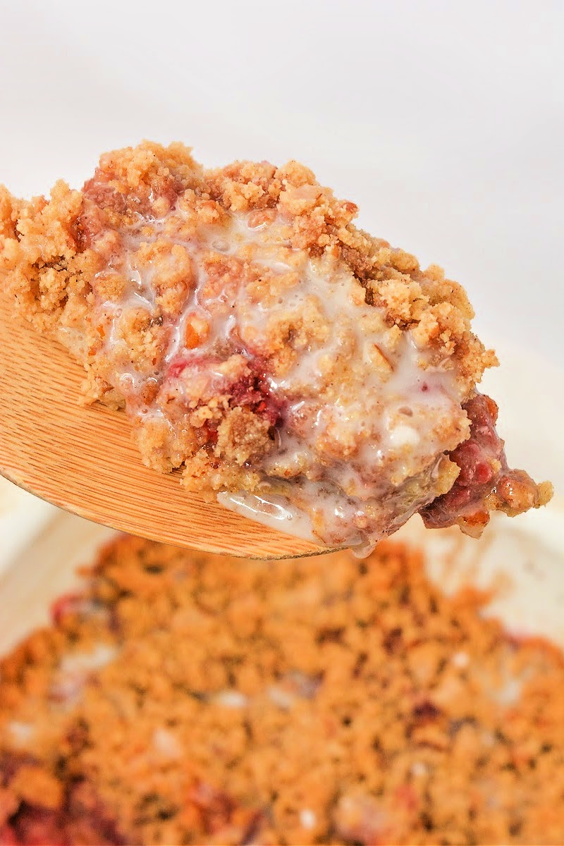 Low Carb Raspberry Crumble