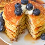 Low Carb Healthy Cottage Cheese Pancakes with Sausage