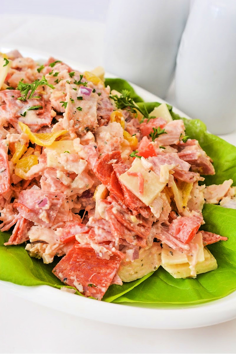 Low Carb Grinder Chicken Salad