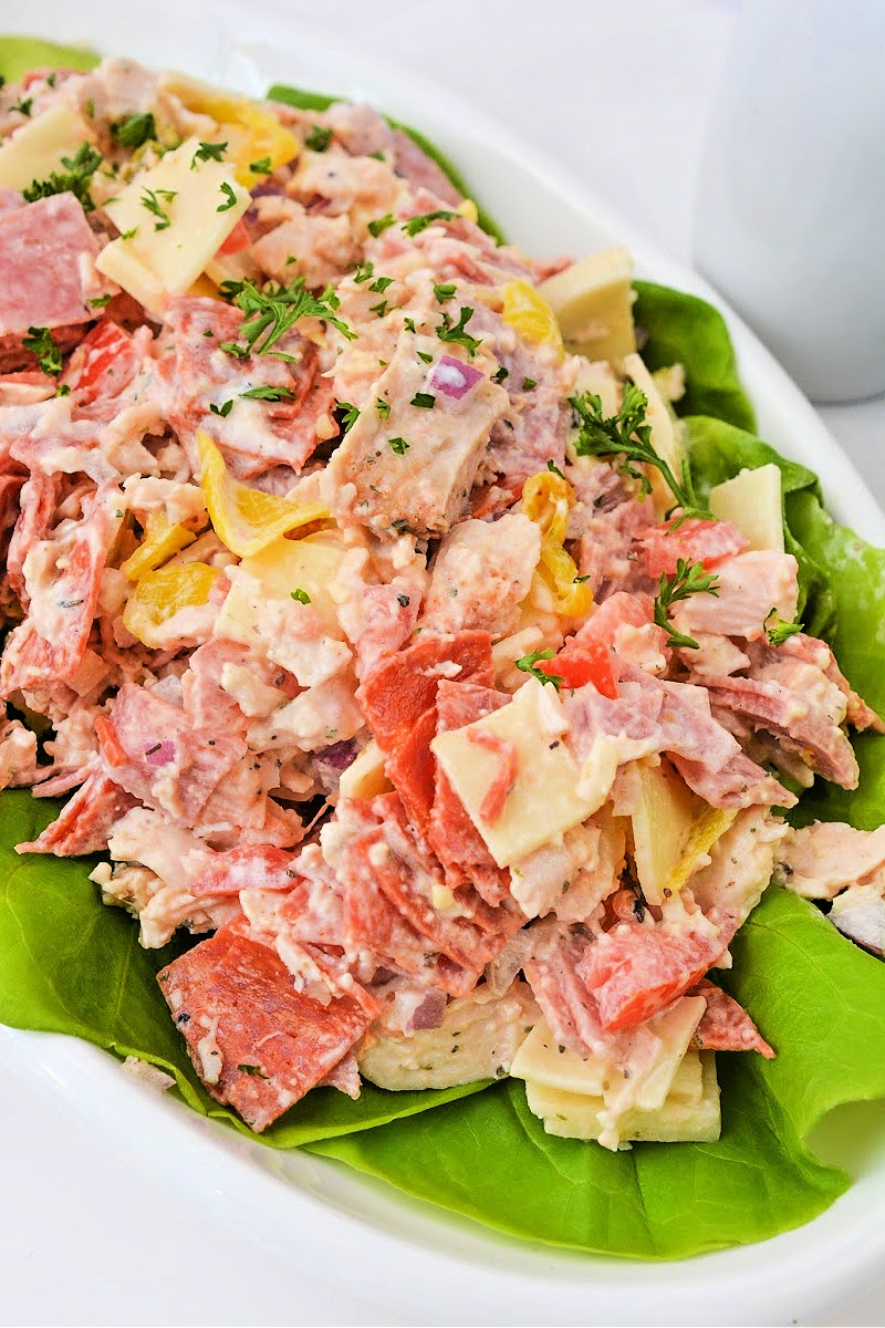Low Carb Grinder Chicken Salad