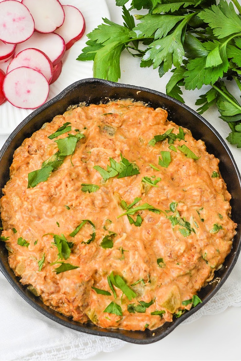 Keto Sausage and Chorizo Dip
