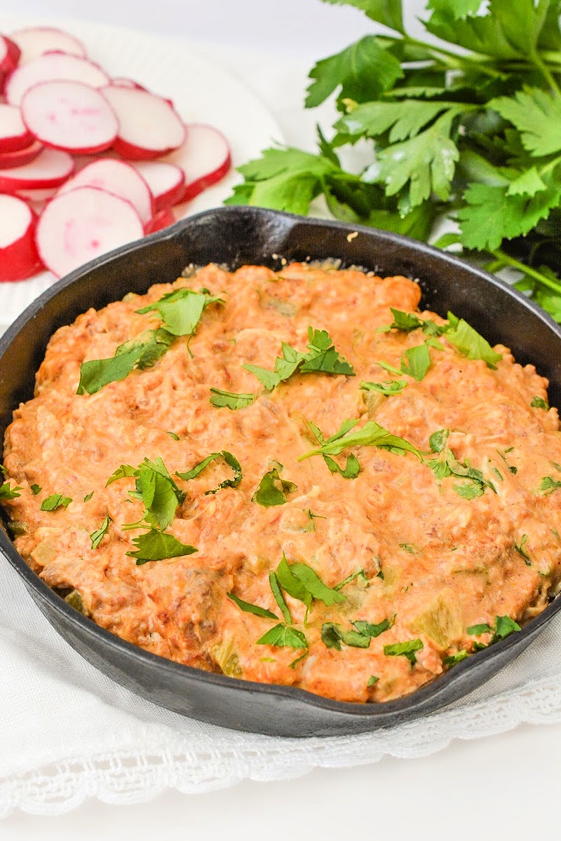 Keto Sausage and Chorizo Dip