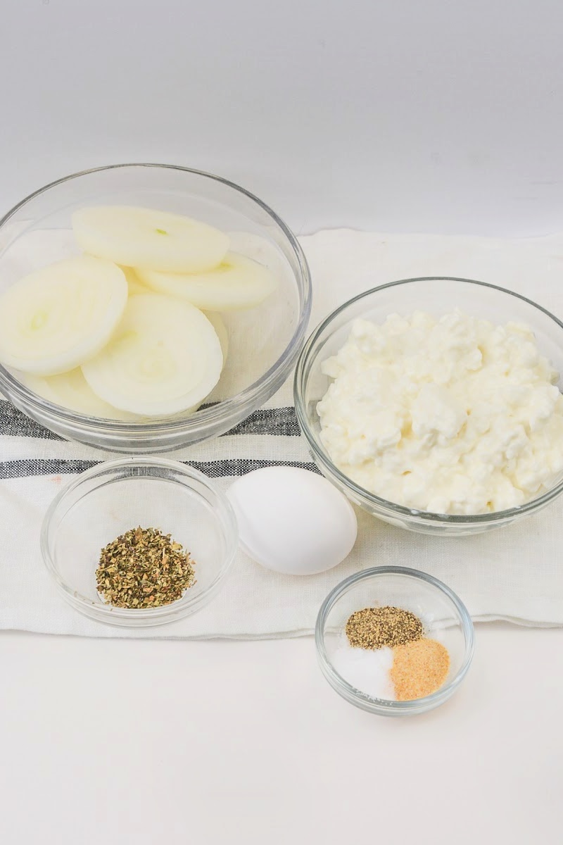 Low Carb Healthy Onion Rings Ingredients