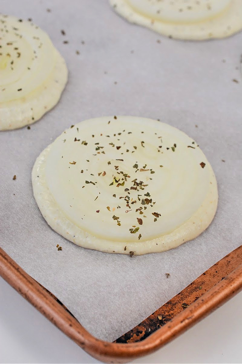 Unbaked Low Carb Healthy Onion Rings