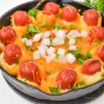 Keto Chili Cheese Dog Skillet Dip