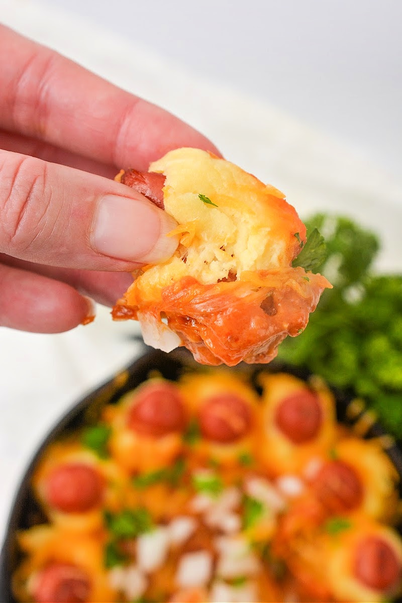 Keto Chili Cheese Dog Skillet Dip