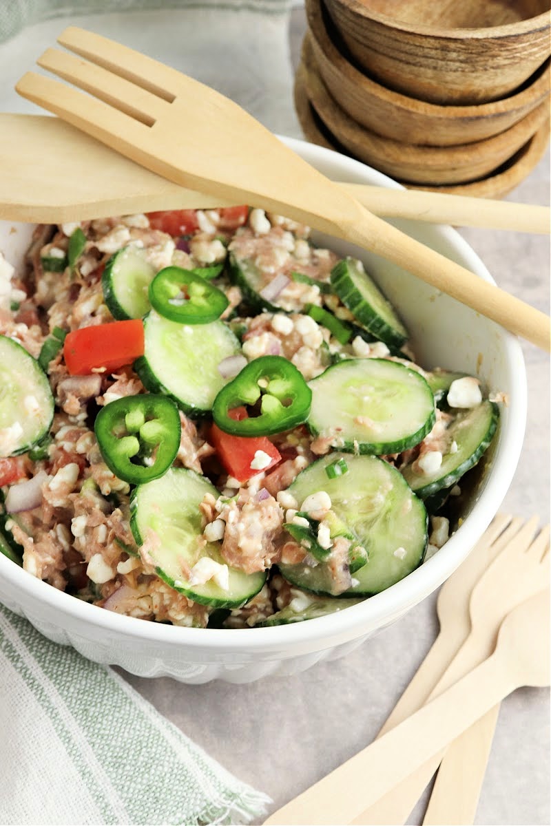 Keto Mexican Tuna Cucumber Salad