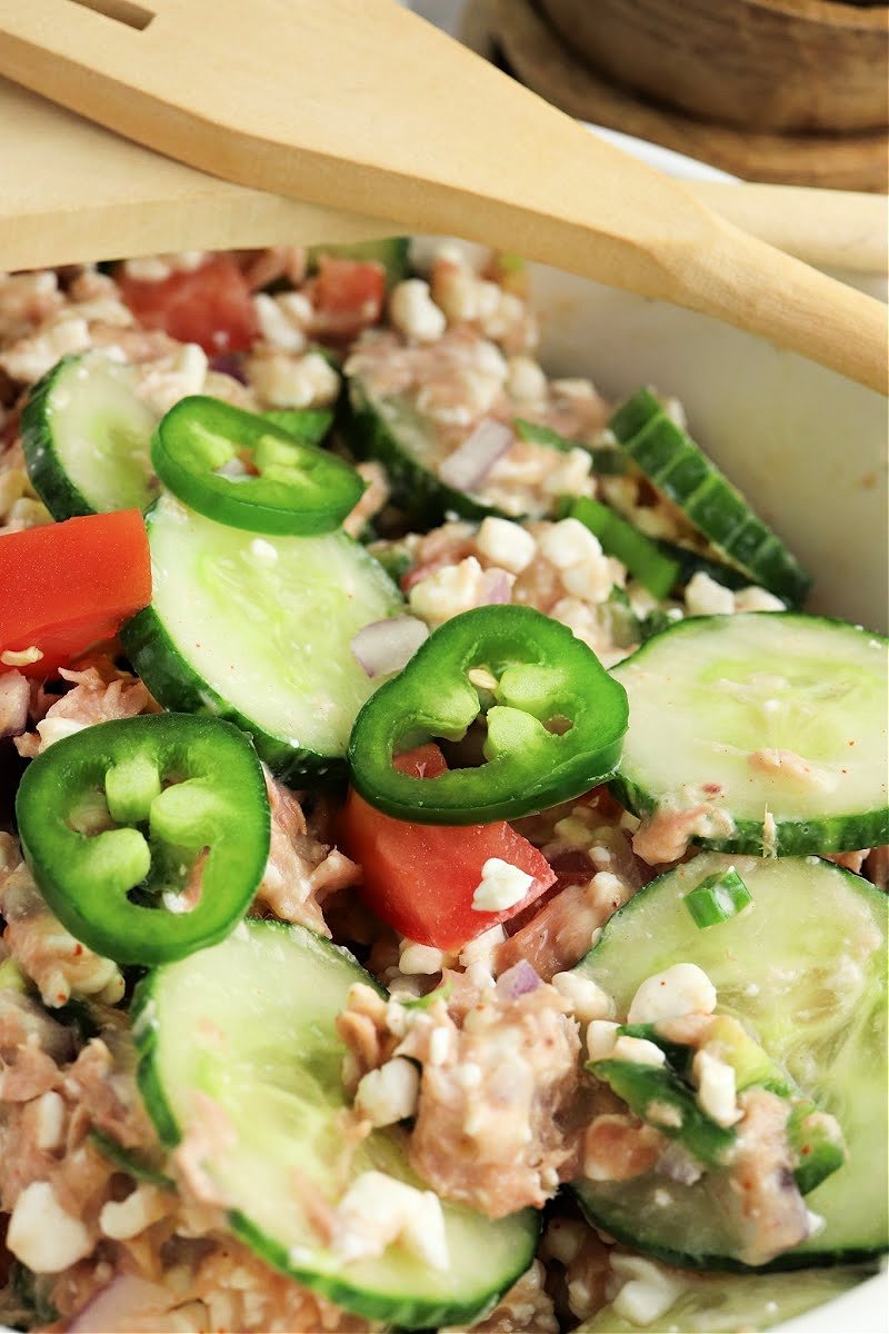 Keto Mexican Tuna Cucumber Salad