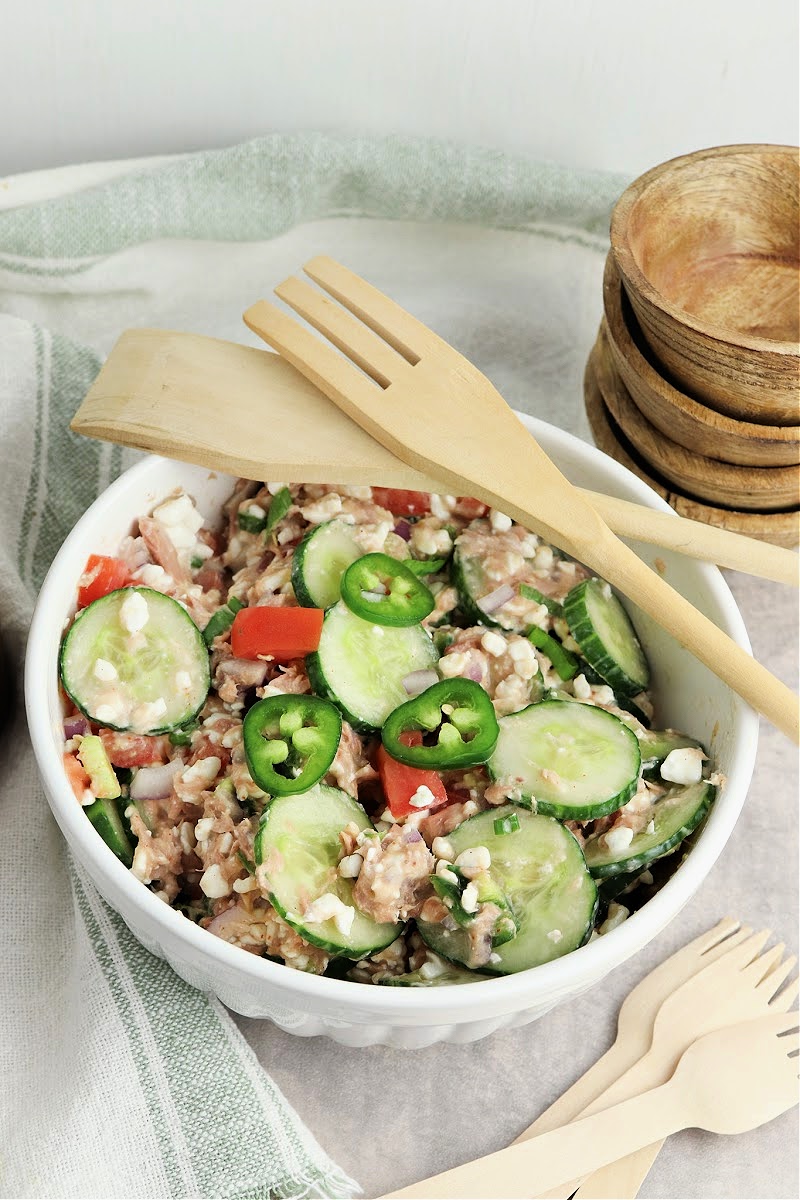 Keto Mexican Tuna Cucumber Salad