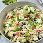 Keto Jalapeno Popper Chicken Cucumber Salad