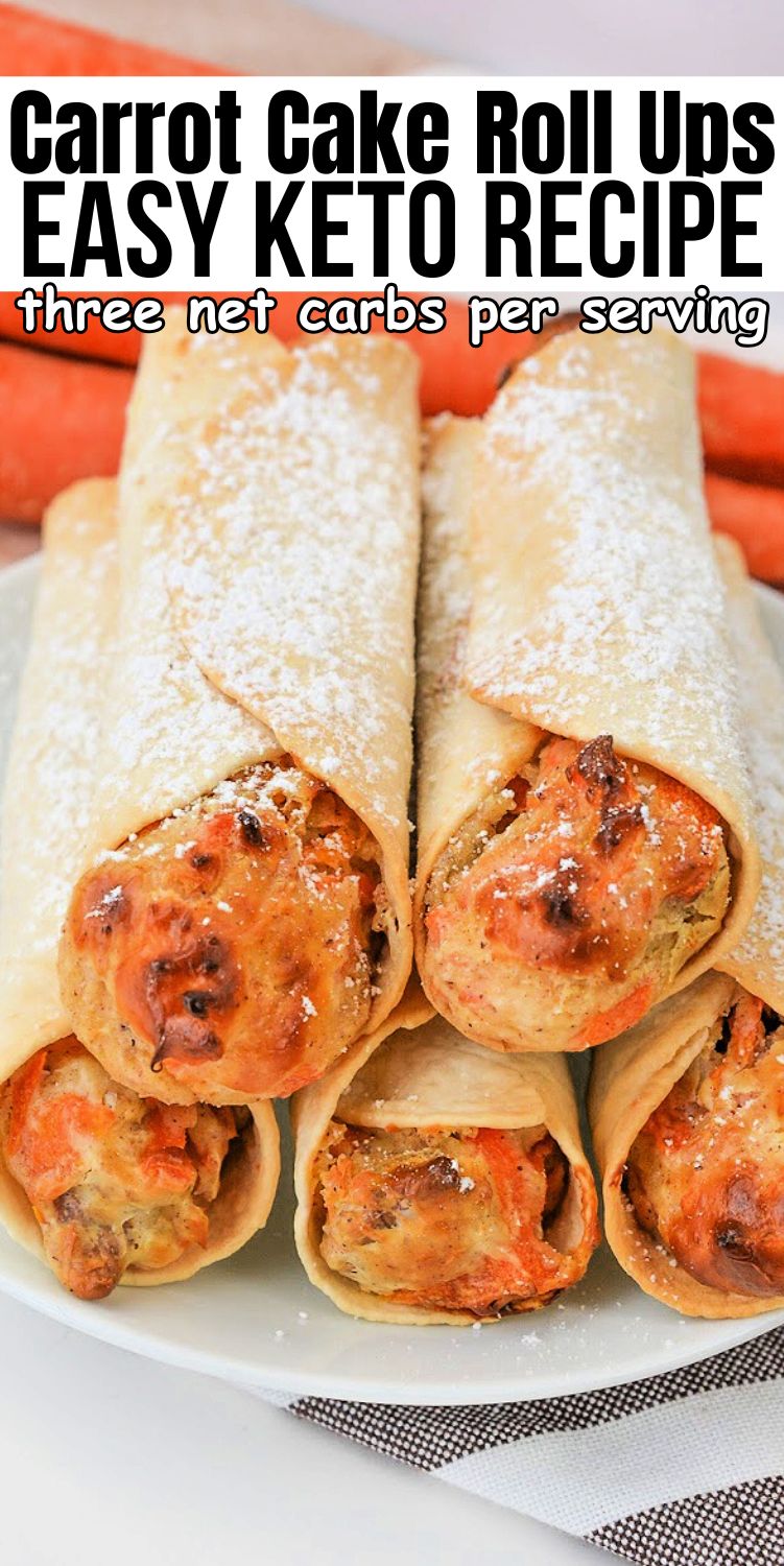 Keto Carrot Cake Roll-Ups
