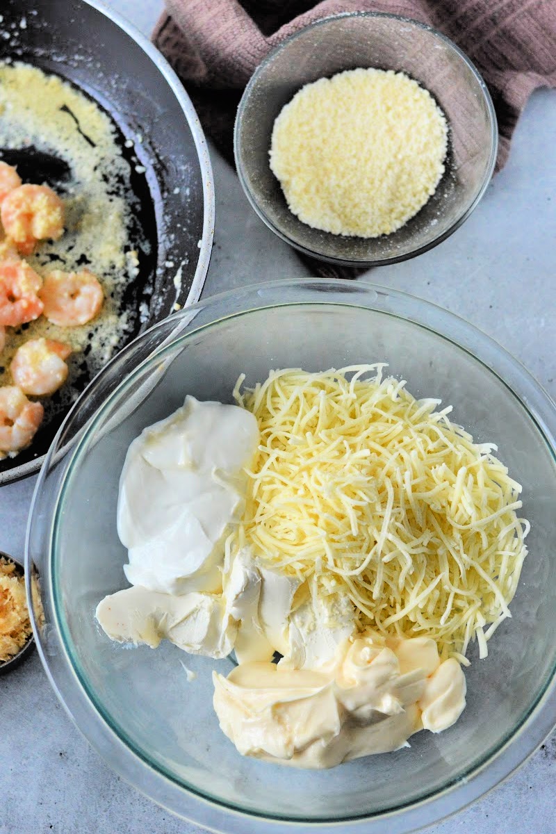 Adding ingredients to a mixing bowl