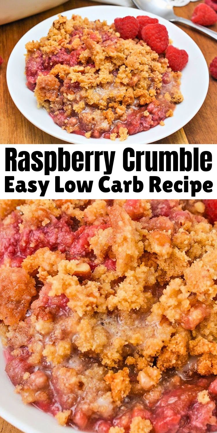 Low Carb Raspberry Crumble
