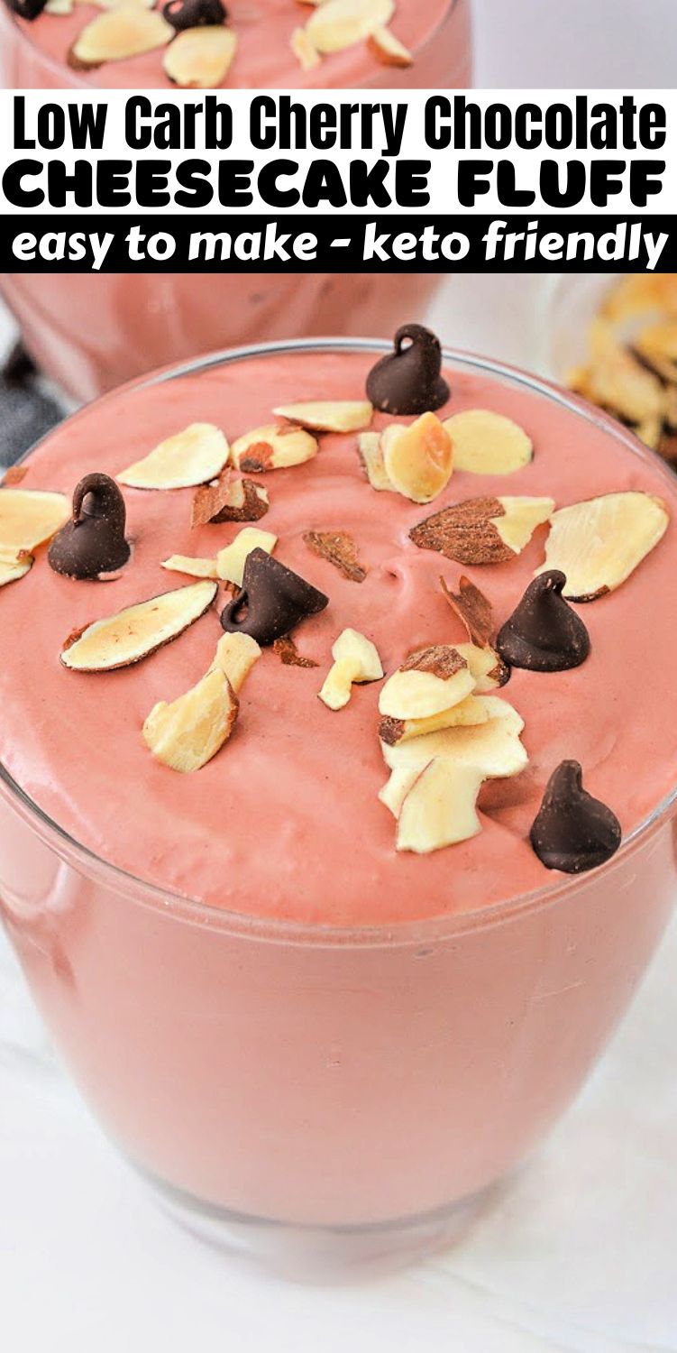 Low Carb Cherry Chocolate Cheesecake Fluff