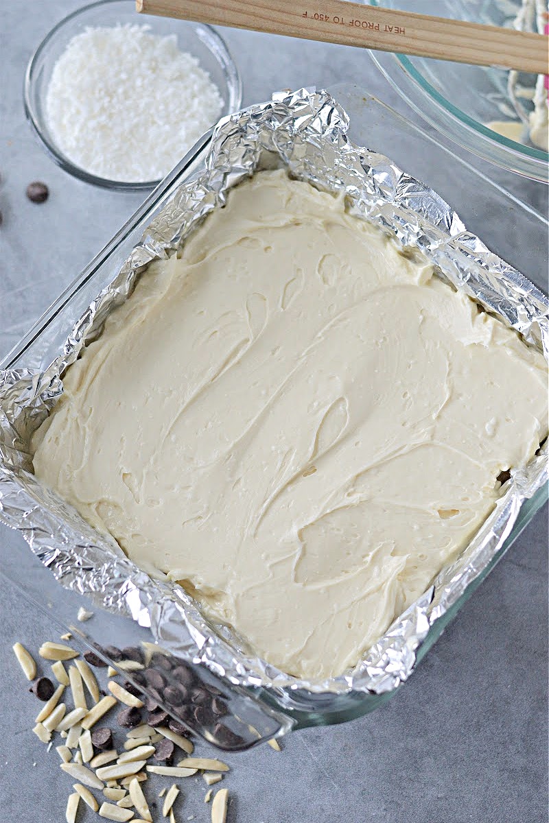 Low-Carb Almond Joy Cheesecake Bars