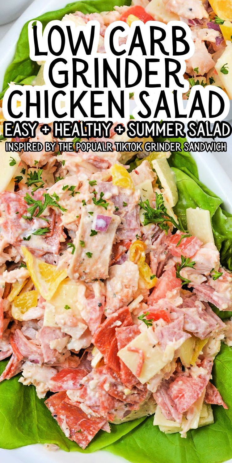 Low Carb Grinder Chicken Salad
