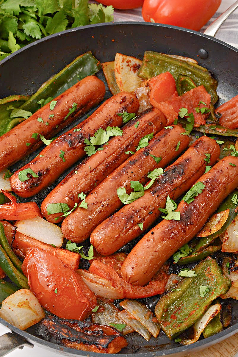 Keto TikTok Mexican Hot Dog Skillet