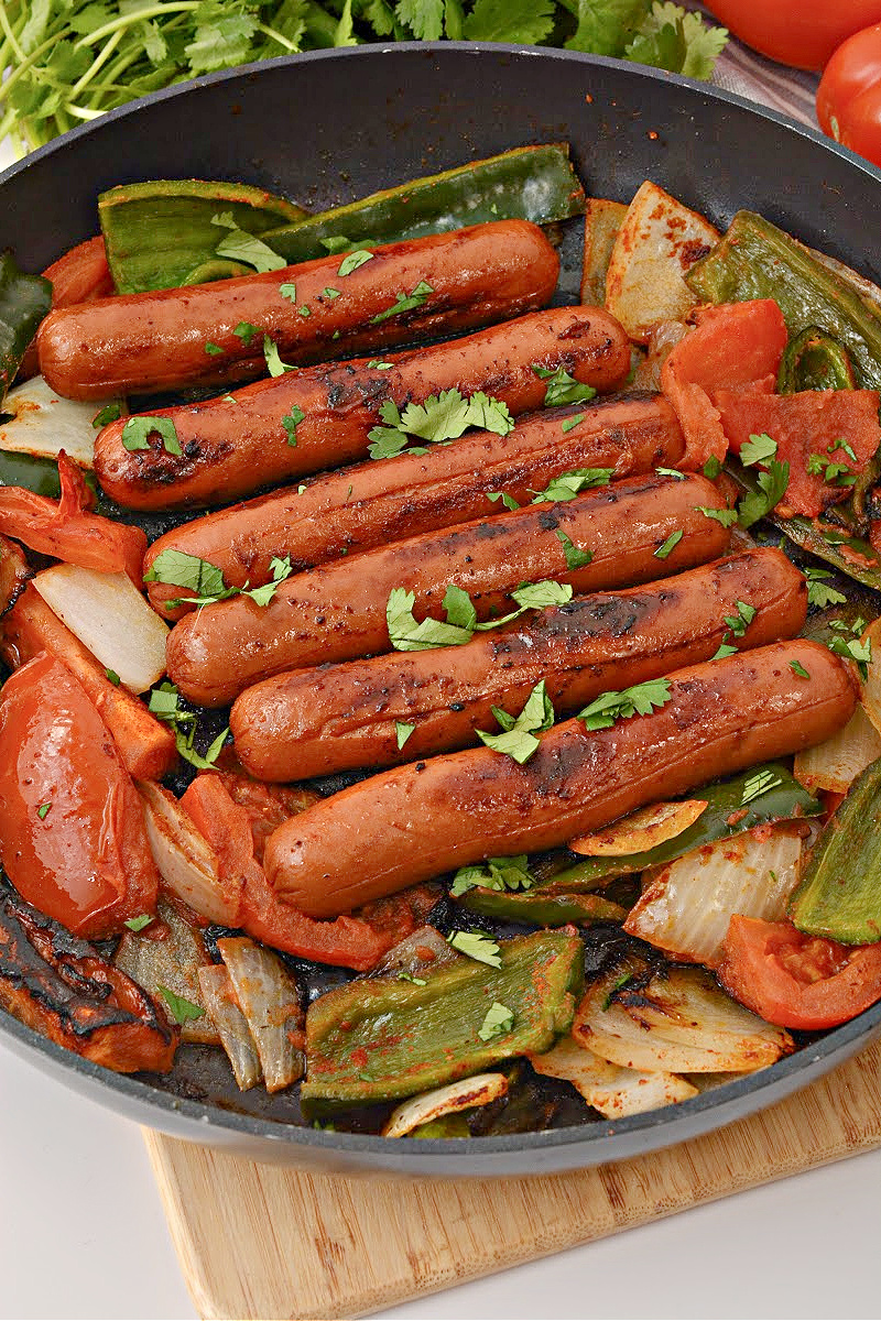 Keto TikTok Mexican Hot Dog Skillet