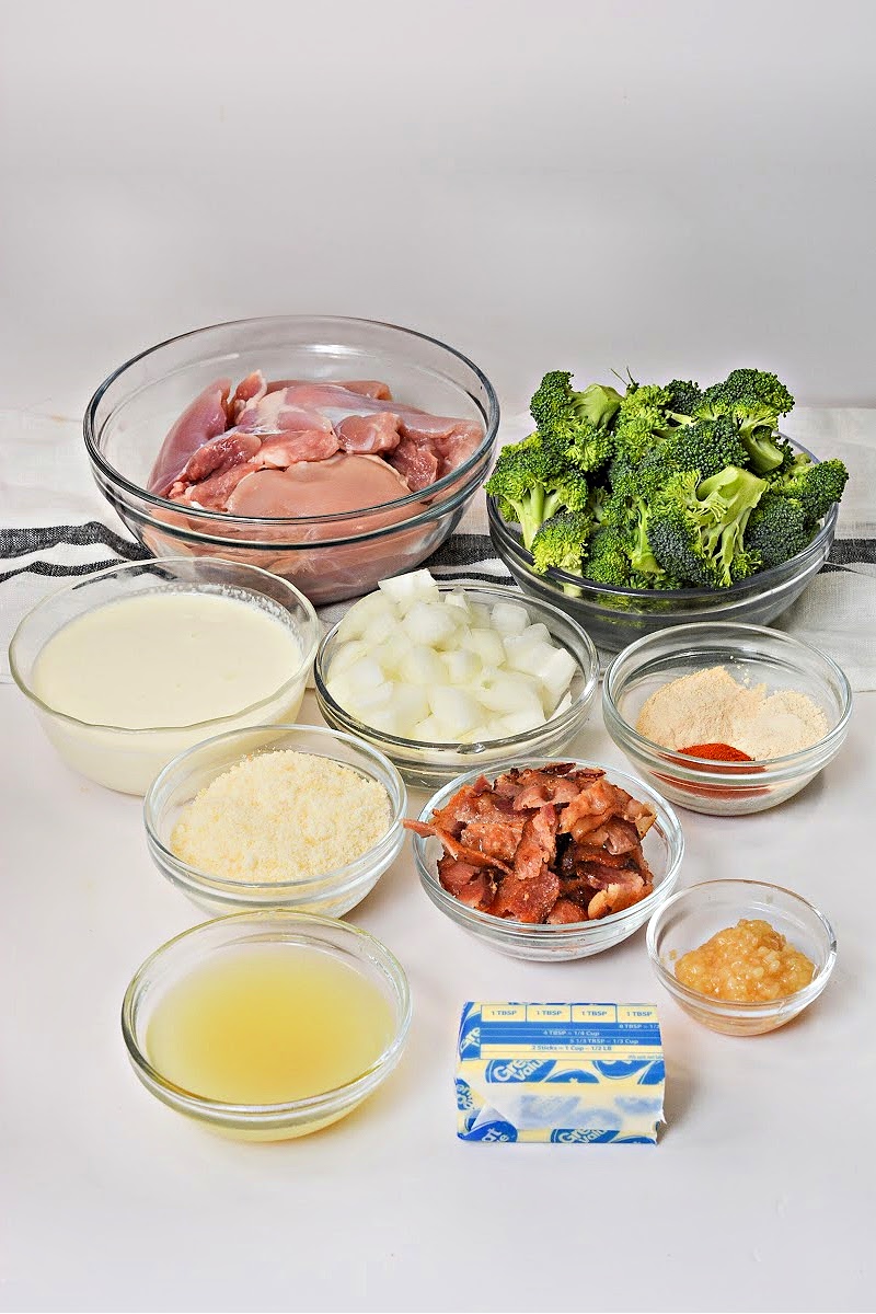 Keto Bacon Chicken Thighs With Garlic Cream Sauce Ingredients