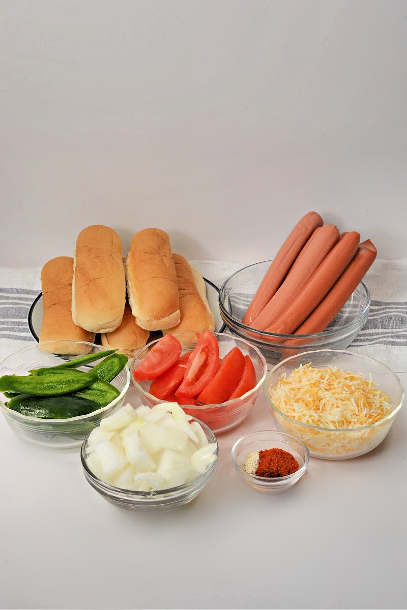Keto TikTok Mexican Hot Dog Skillet Ingredients