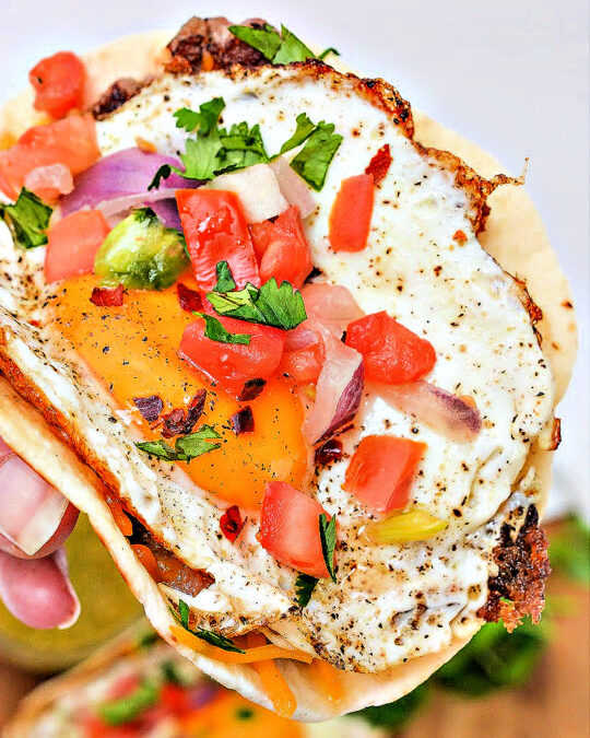 Keto Breakfast SmashBurger Tacos