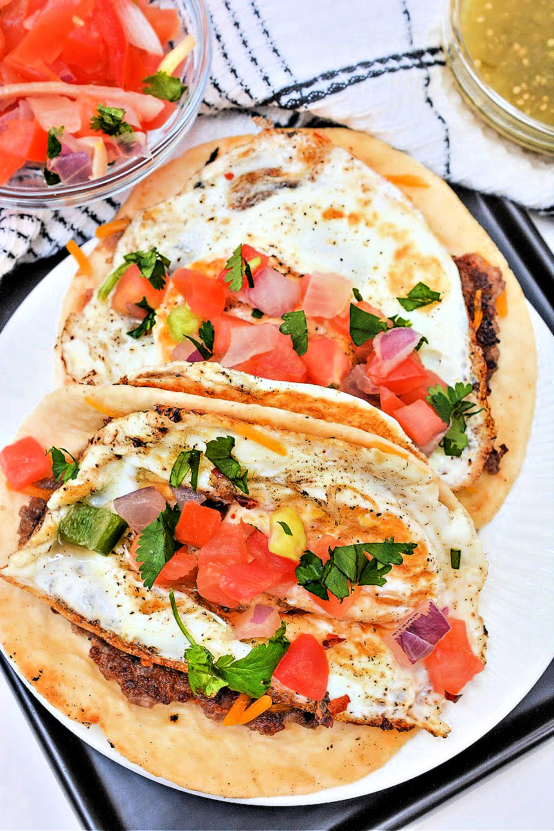 Keto Breakfast SmashBurger Tacos