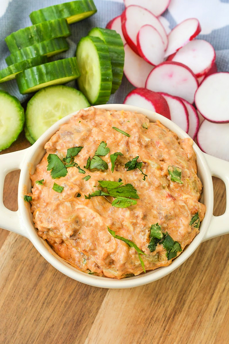 Keto Sausage and Chorizo Dip