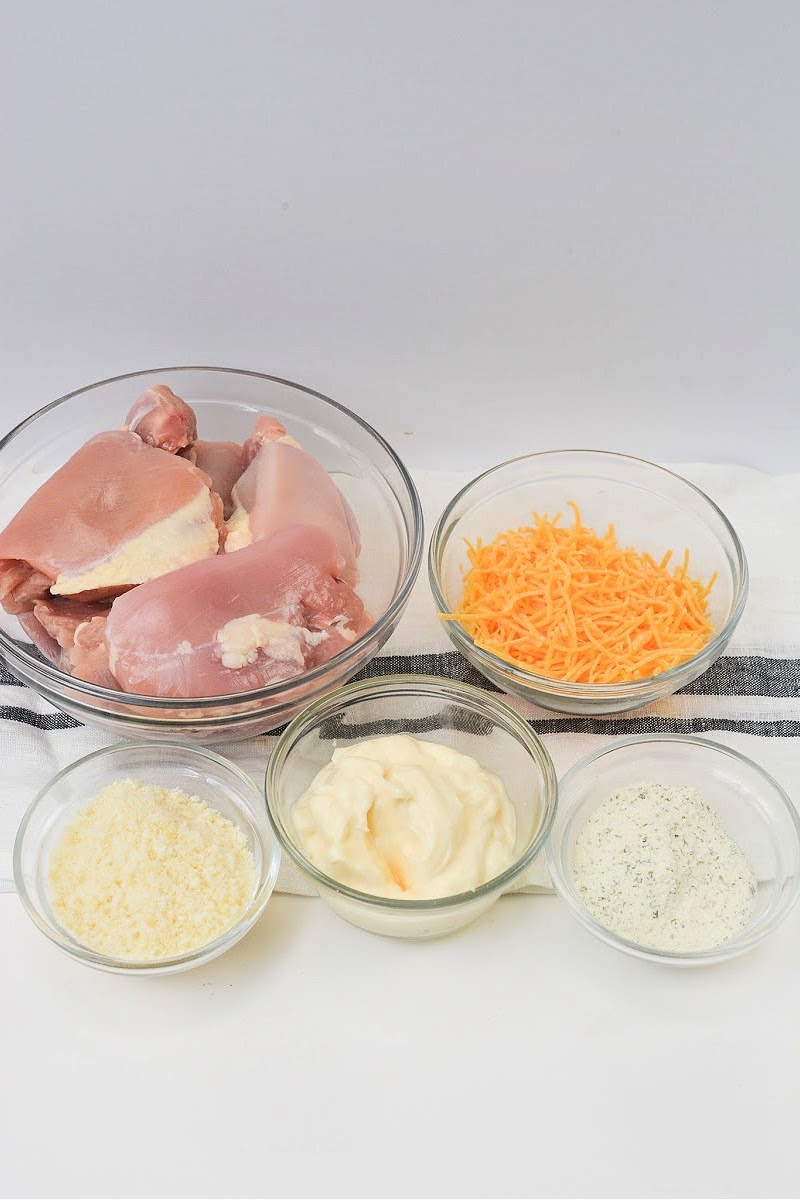 Keto Baked Cheesy Ranch Chicken Thighs Ingredients