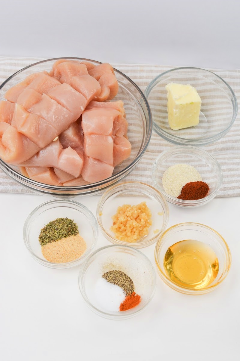 Keto Garlic Butter Air Fryer Chicken Breasts Ingredients