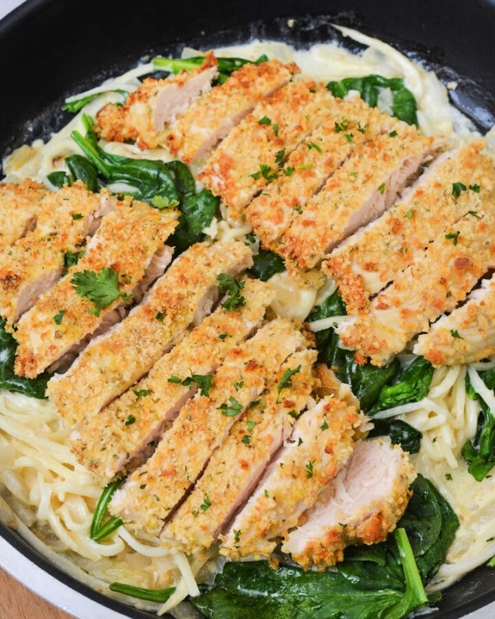 Keto Chicken and Spinach Pasta
