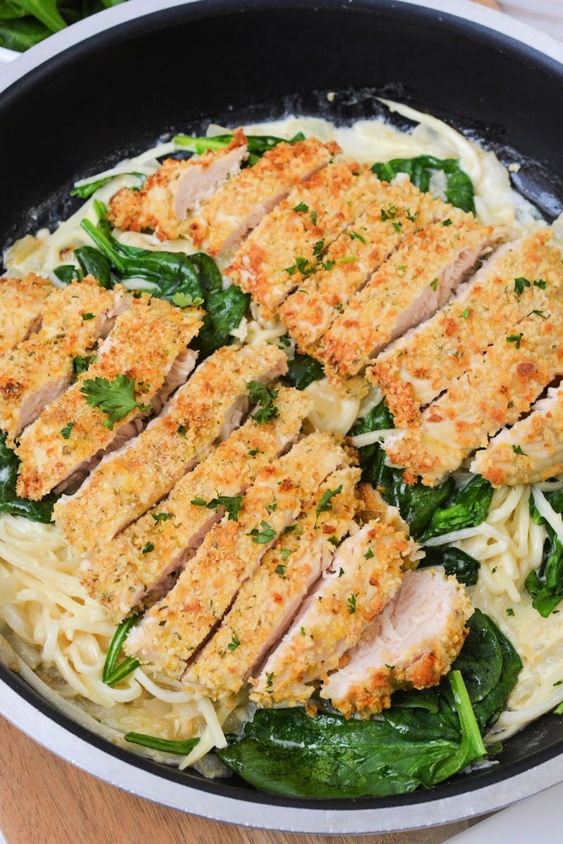 Keto Chicken and Spinach Pasta