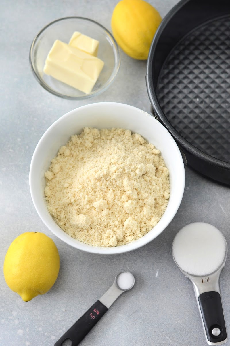 Keto High Protein Lemon Cheesecake Crust Ingredients