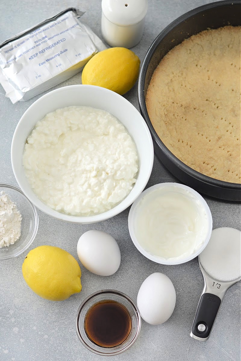 Keto High Protein Lemon Cheesecake filling ingredients