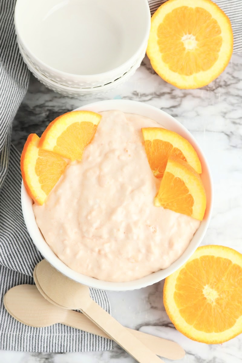 Keto Creamsicle Cottage Cheese Jello Salad