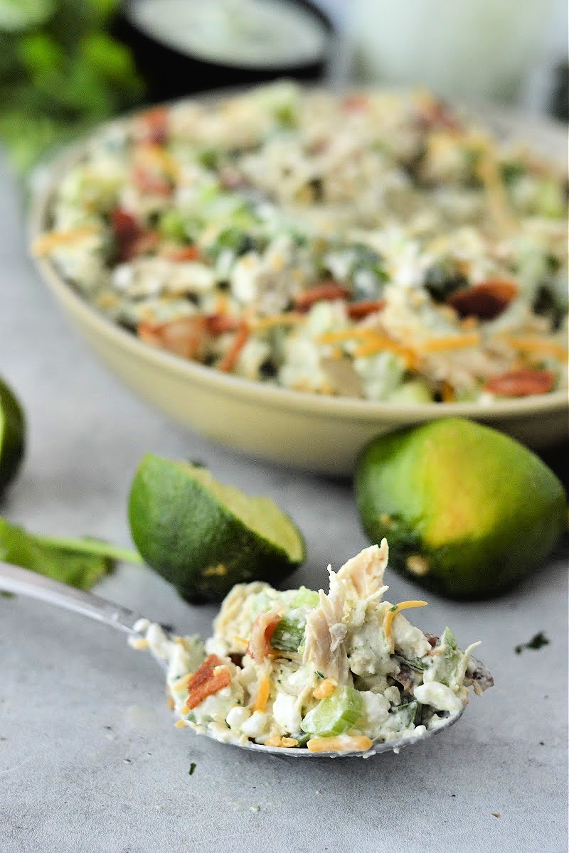 Keto Jalapeno Popper Cottage Cheese Chicken Salad