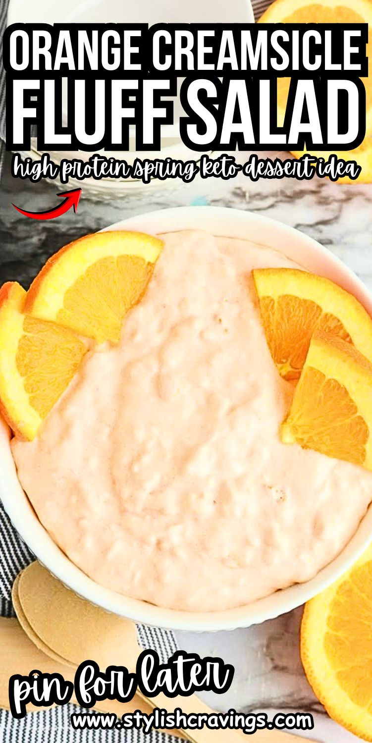 Keto Creamsicle Cottage Cheese Jello Salad