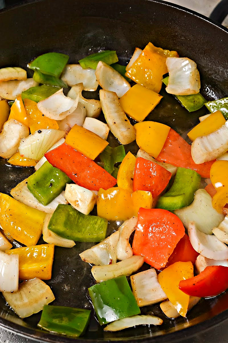 Cooking the vegetables