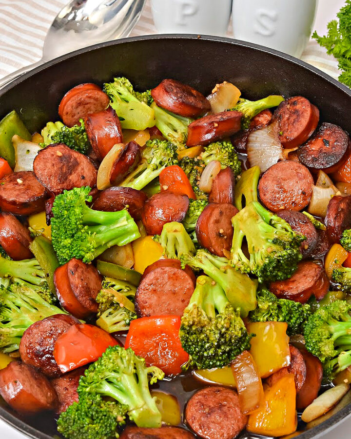 Low Carb Asian Sweet and Sour Kielbasa