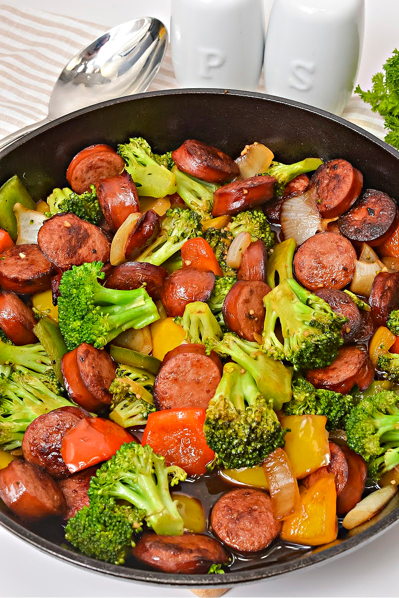 Low Carb Asian Sweet and Sour Kielbasa