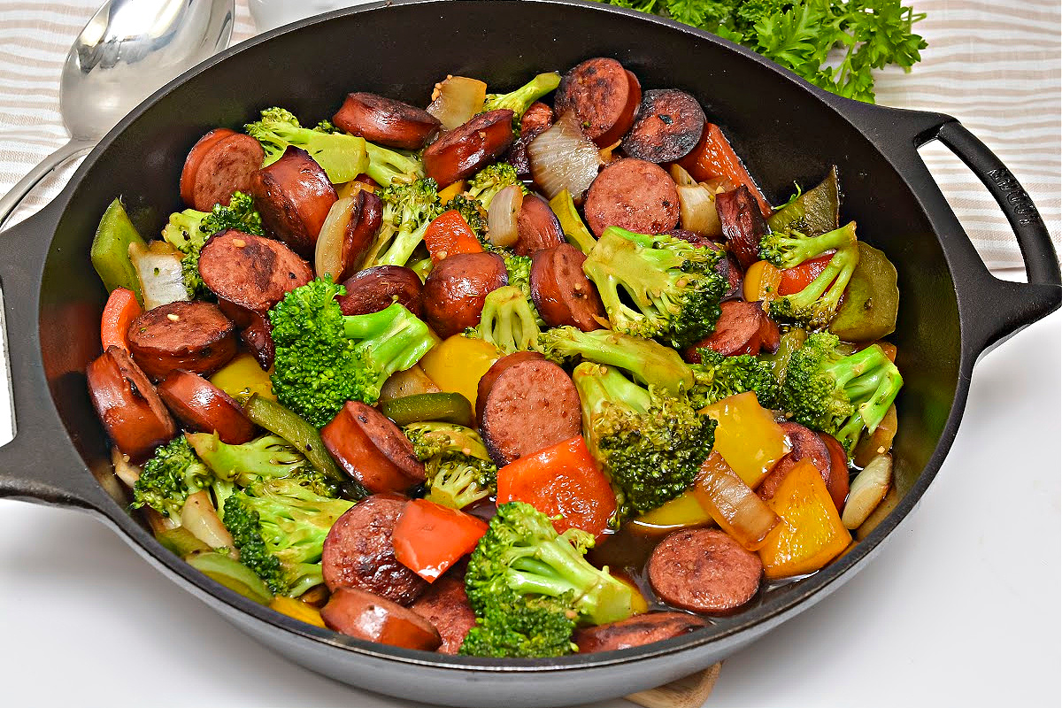Low Carb Asian Sweet and Sour Kielbasa