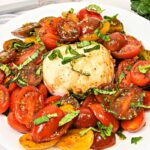 Keto Marinated Tomatoes and Burrata