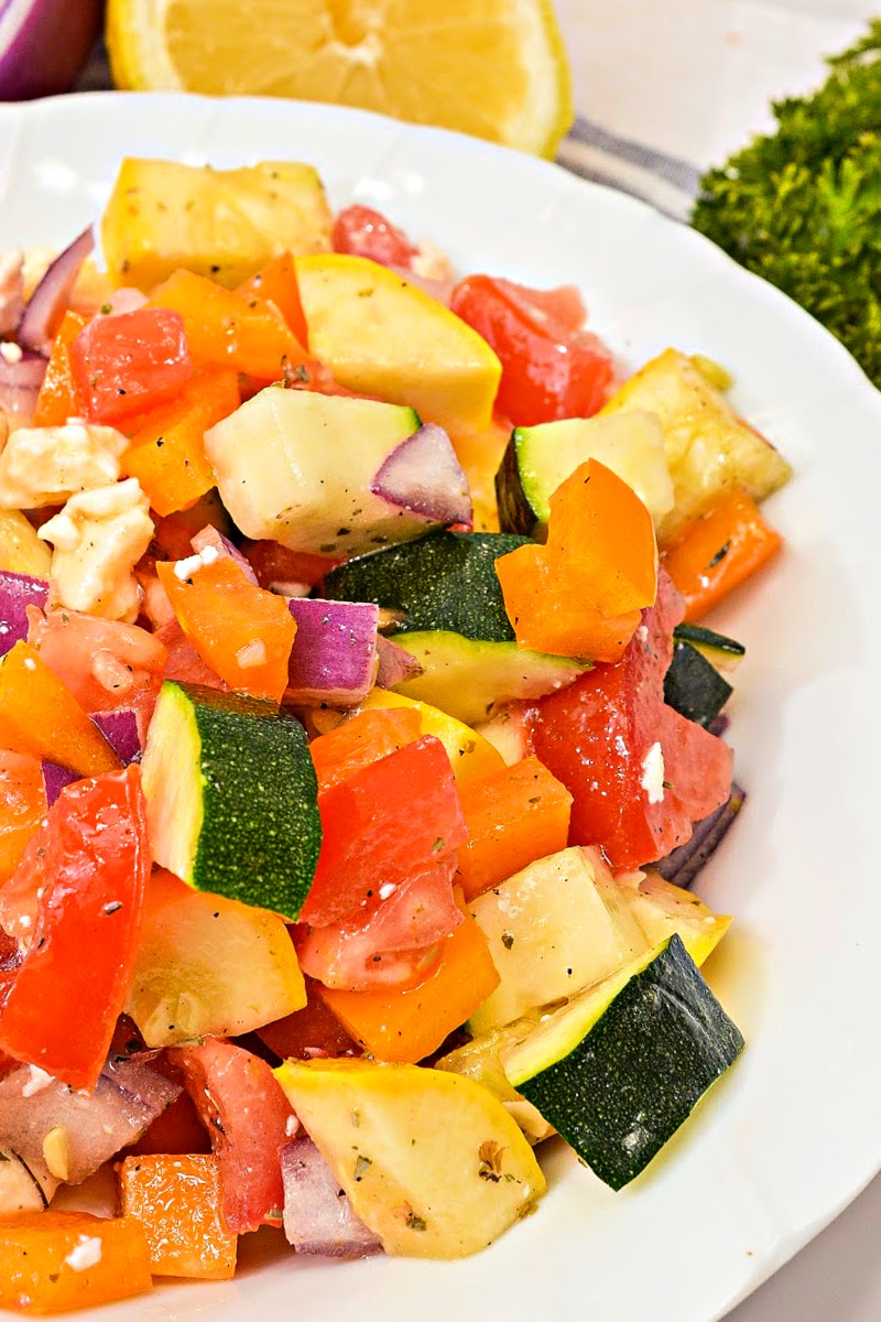 Keto Veggie Summer Salad