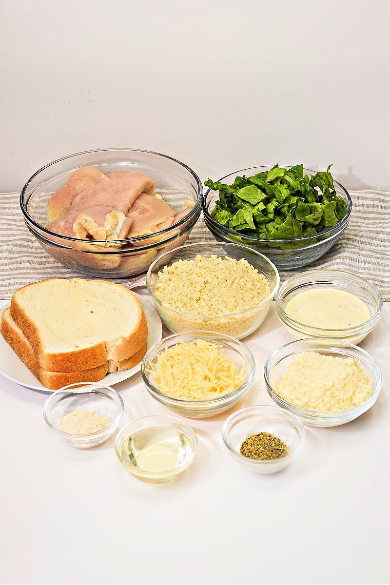 Keto Chicken Caesar Cutlets Ingredients