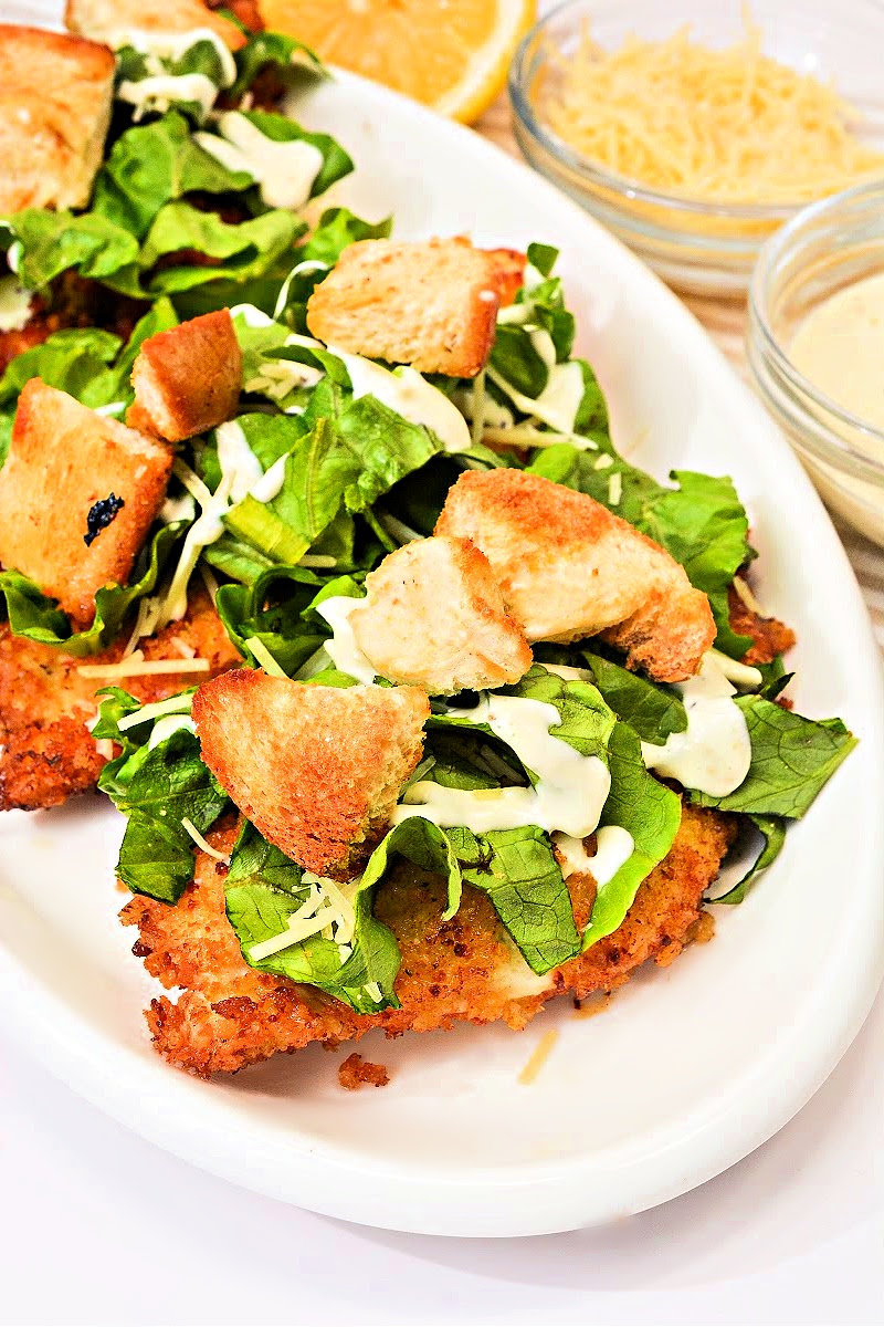 Keto Chicken Caesar Cutlets