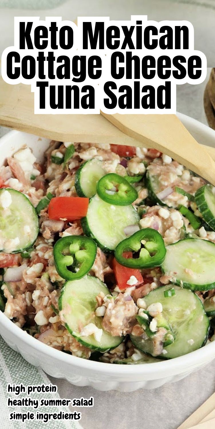 Keto Mexican Tuna Cucumber Salad
