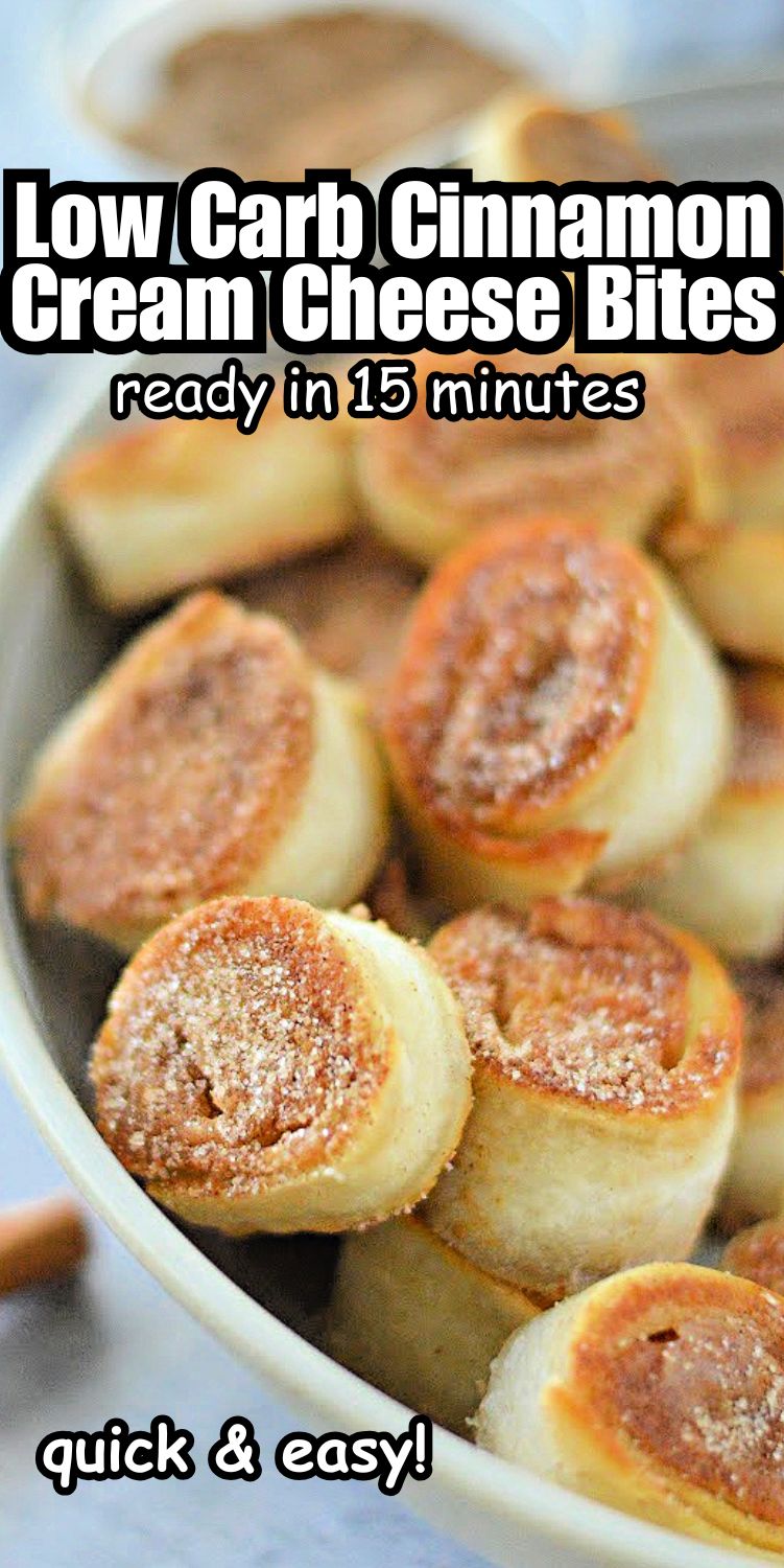 Keto Cinnamon Cream Cheese Bites