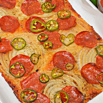 Keto Viral Onion Ring Pizza