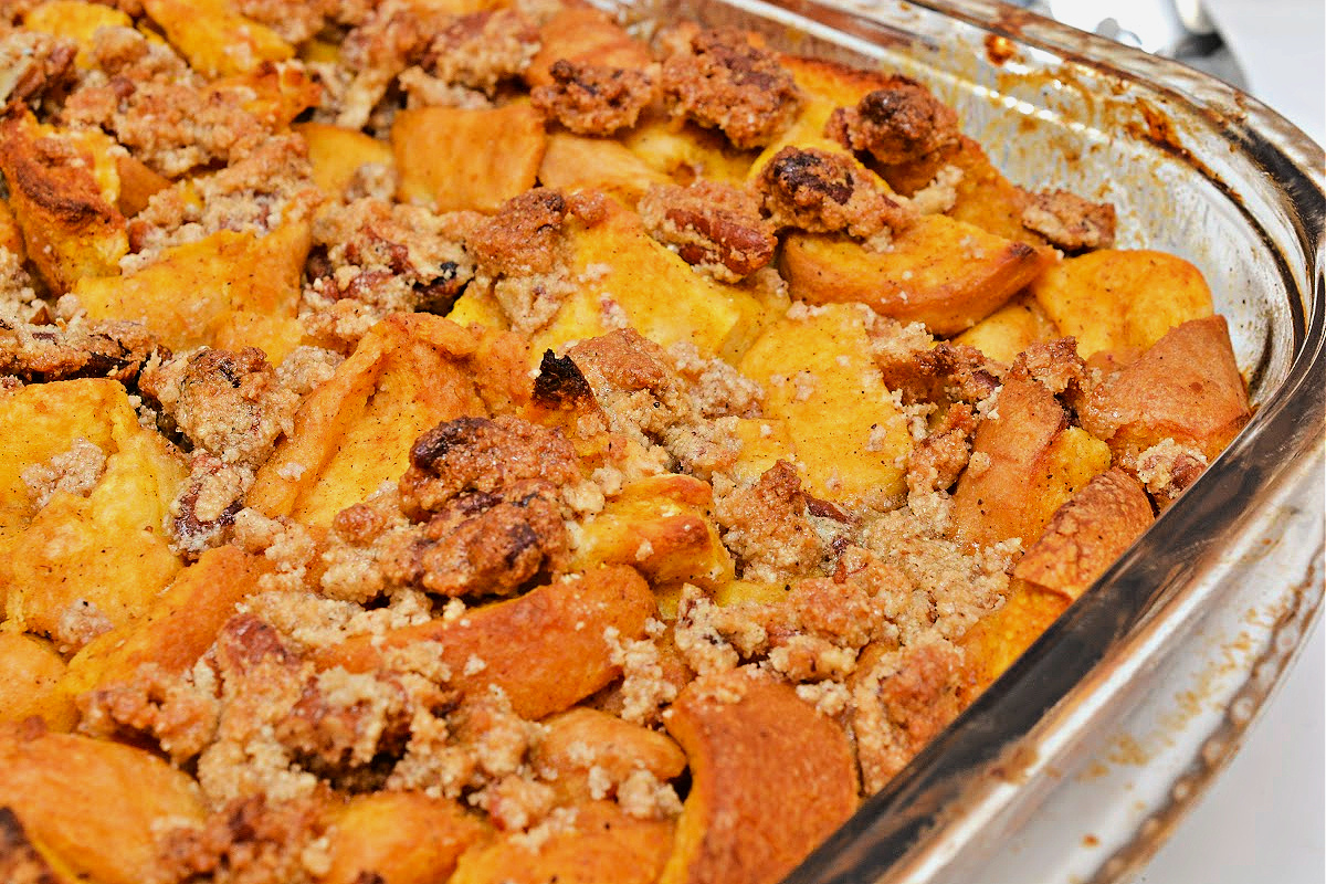 Keto Pumpkin French Toast Bake